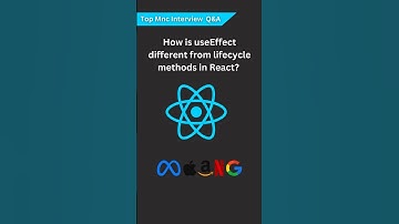 useEffect Different From Lifecycle Methods In React? #reactjs #webdevelopment #javascript