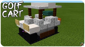 Minecraft: How to Build a Golf Cart in Minecraft | Minecraft Golf Cart Tutorial