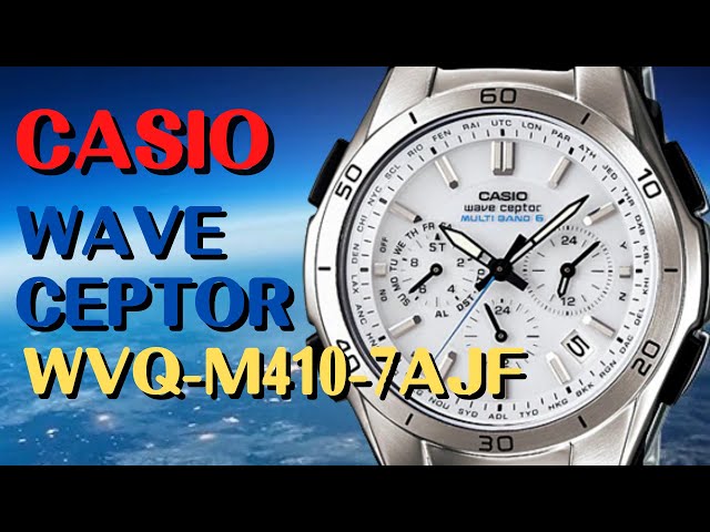 CASIO WAVE CEPTOR WVQ-M410-7AJF ソーラー電波腕時計 - YouTube