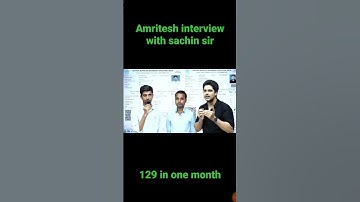 ctet topper amritesh kumar interview with sachin sir