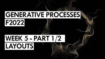 Generative Processes - F2022 - Week 5 - 1/2 - Layout