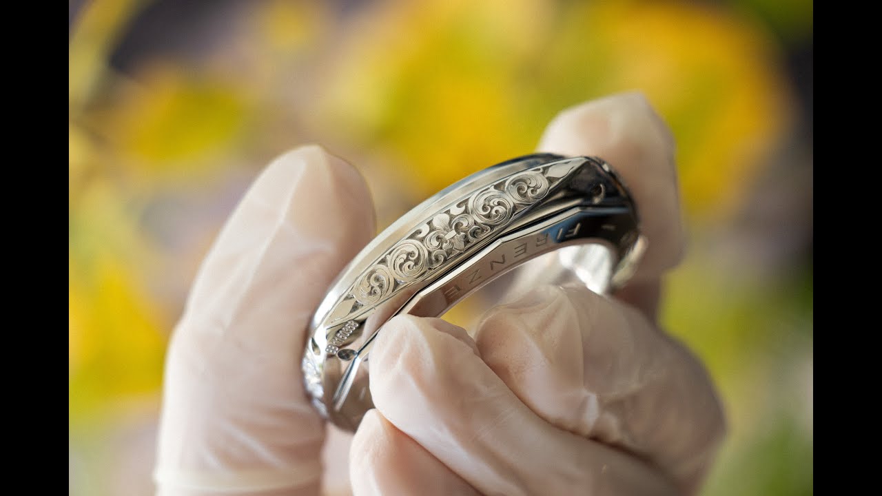 Panerai with Fleur de lis engraving