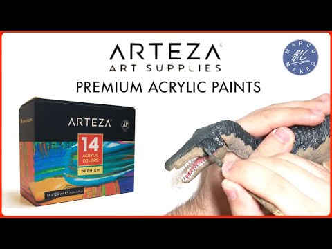 Download ARTEZA Premium Acrylic Paints Unboxing, Review and Demo