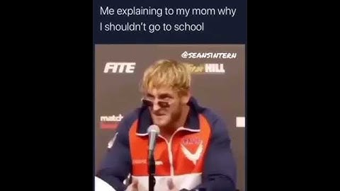 Me explaining to my mom why I shouldn’t go to school