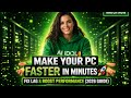 Make Your PC Faster in Minutes 🚀 | Fix Lag &amp; Boost Performance (2026 Guide)