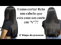 Como fazer um corte de cabelo reto? #primeirovideo
