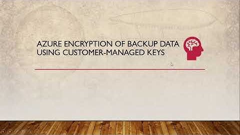Azure Encryption of backup data using customer managed keys