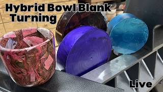 Turning a Hybrid Wood & Resin Bowl Blank