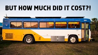 How Much Did it Cost to Build this 34 Foot All Electric (no Propane) Bus Conversion?