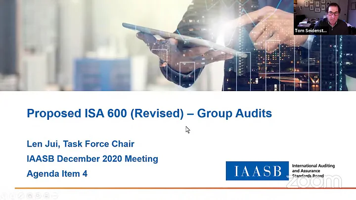 December 2020 IAASB Quarterly Meeting Tuesday Session (Group Audits)