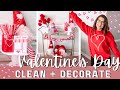 Valentine's Day 💕 Clean + Decorate 2022 💕 | Valentine's Decoration Ideas | Speed Cleaning Motivation