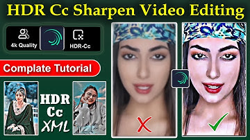 HDR CC SHARPEN Video Editing on Alight Motion | New HDR Color Grading | HDR CC Xml  #technicalsmile