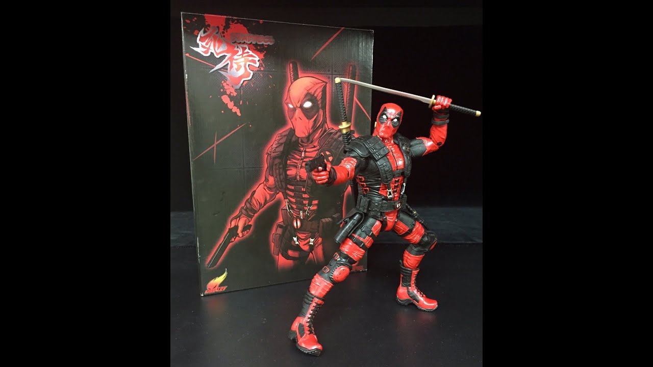 Marvel Vogue Fire 10" Action Figure DEADPOOL Review - YouTube