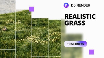 How to render realistic grass/lawn using the D5 Scatter tool