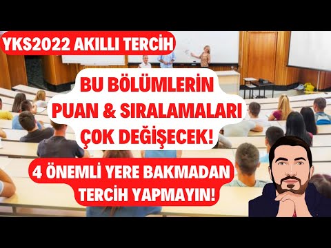 YKS2022'de Bu Bölümlerin
