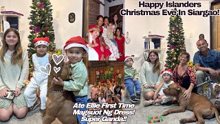 HAPPY ISLANDERS NAG PASKO SA SIARGAO 😍 ATE ELLIE FIRST TIME MAGSUOT NG DRESS, KOA NAG PA SEMI BAGAY