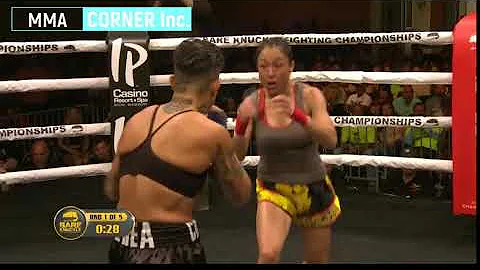 Christine Ferea vs Jennifer Tate BKFC Womens Bare ...