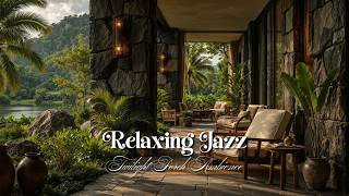 Relaxing Jazz at Twilight Porch Ambience | Instrumental Jazz Music Background for Relaxing & Working
