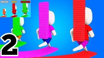 Bridge Race : All Levels Gameplay Android,ios Big Update 1vs9999