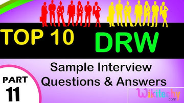 DRW  Top most interview questions and answers for freshers/experienced tips online video