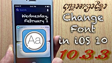 How to change your font on ios 10 - 10.3.3 /BytaFont 3 Iphone, iPad ,iPod, Touch .