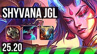 SHYVANA vs TRUNDLE (JGL) | Rank 1 Shyvana, Quadra, 19/4/8, Dominating | BR Grandmaster | 25.20
