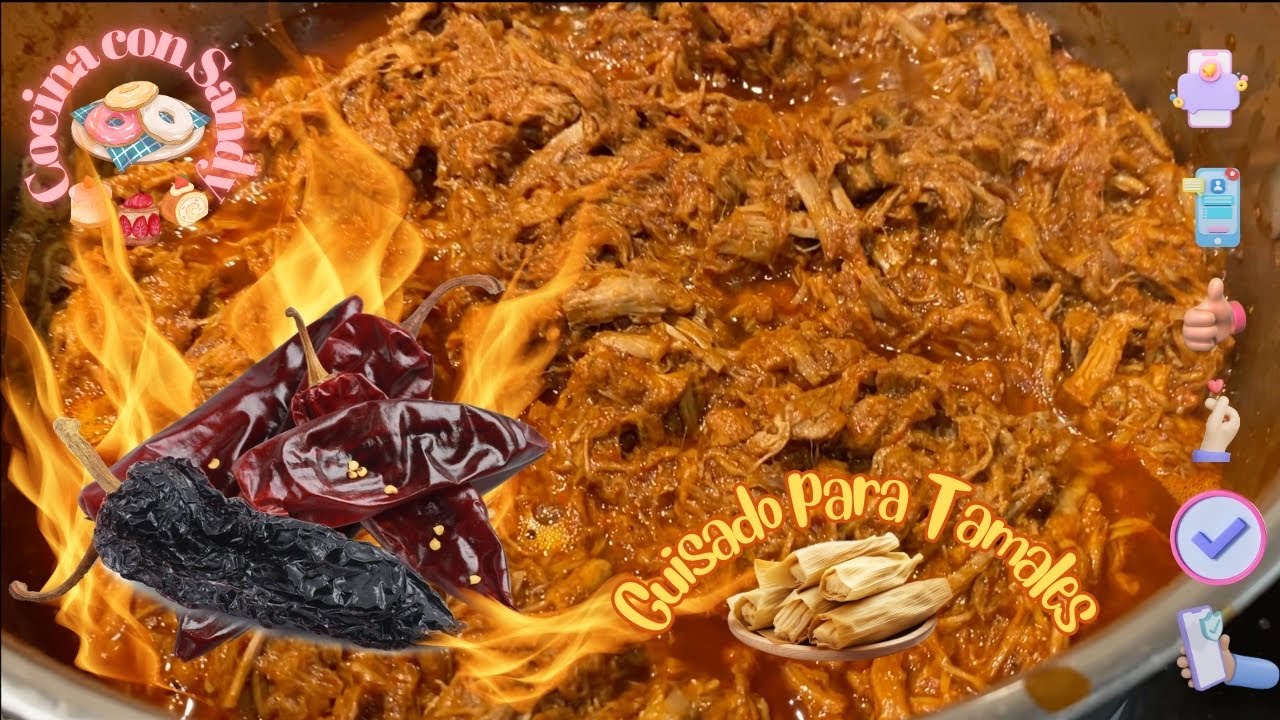 Guisado de Res en Chile Colorado para Tamales 🫔 Super Delicioso!!!