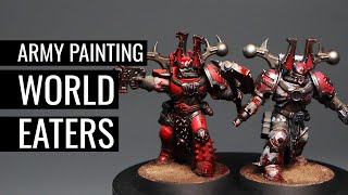 How to Paint WORLD EATERS | WARHAMMER 40K | Red Armour | White Armour | Brass | BLOOD!