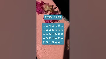 Observation Visual Test: 5 Seconds For You To Spot 1425. Try Your Skills!  #search #puzzle #shorts