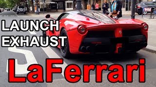 Ferrari laferrari launch - acceleration exhaust sound