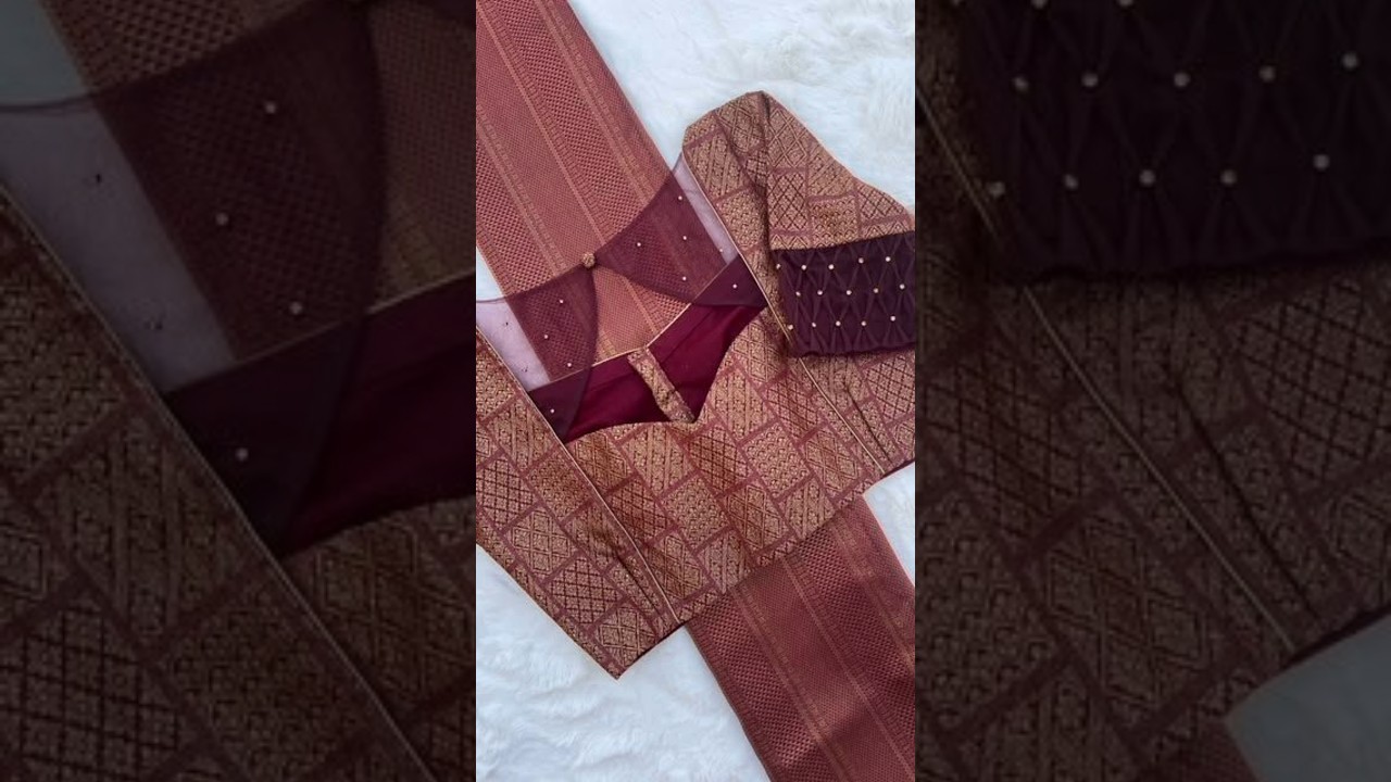 🙋‍♀️net cloth pattern blouse design 💖🌀