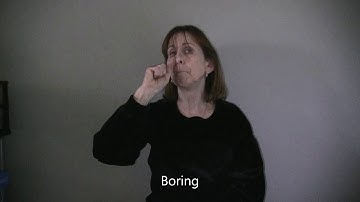 ASL 1 Unit 6 Sign for "Boring" including fingerspelling