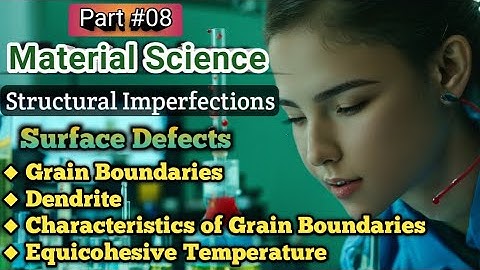 8. Surface Defects in Materials Science: Grain Boundaries | Dendrites | Creep | Shanti Classes