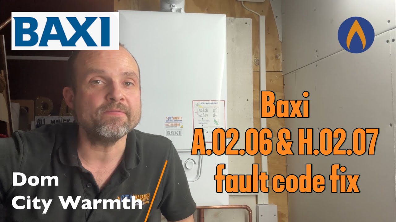 Baxi Fault Code AO2.06 HO2.07 easy fix