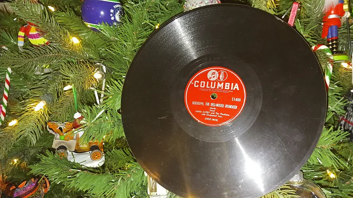 First Recording of "Rudolph The Red Nosed Reindeer" by Gene Autry and His Pinafores 1949 🎄🎅