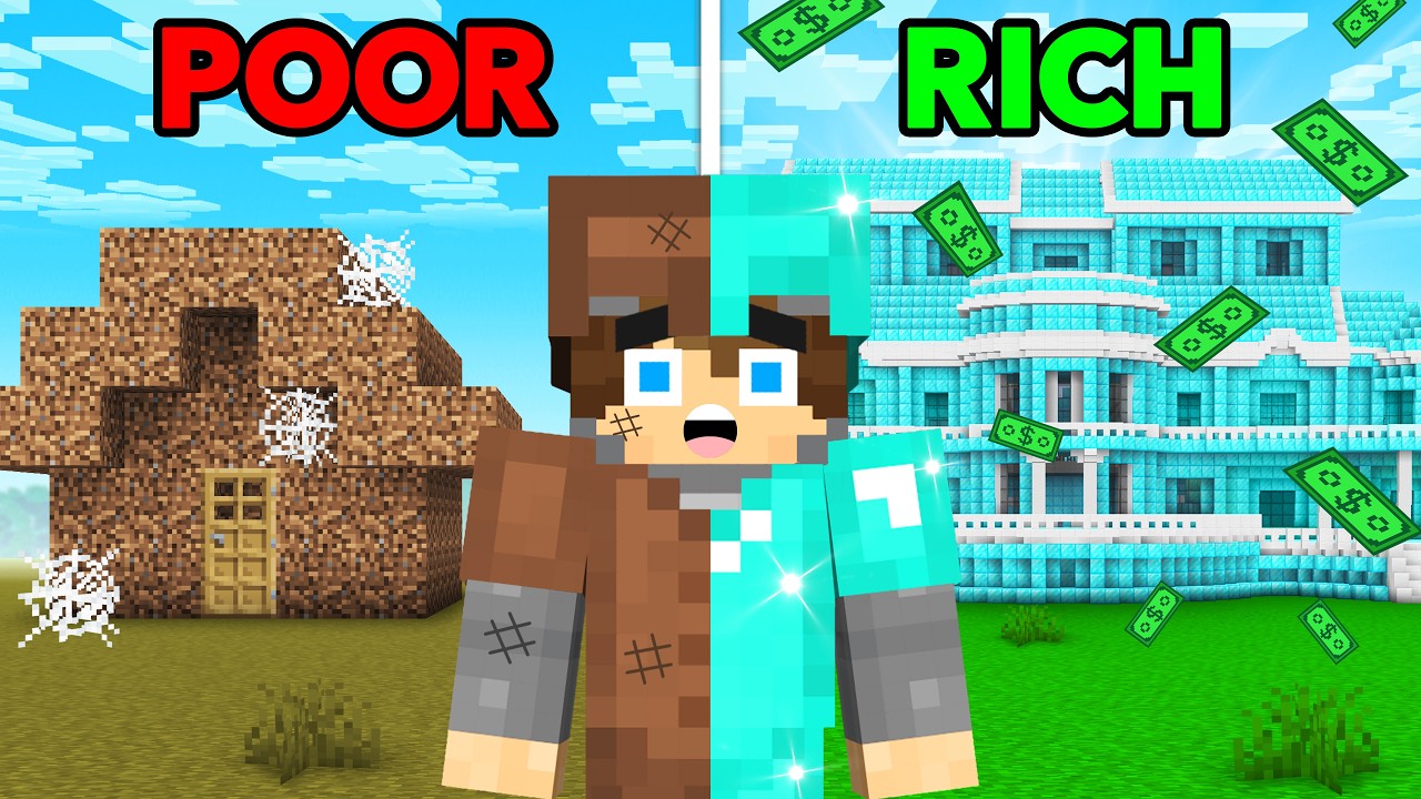 From POOR to RICH in Minecraft...