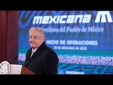 Reinicio de operaciones de Mexicana de Aviación. Conferencia presidente AMLO