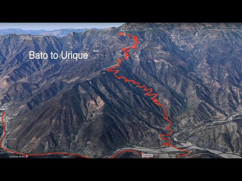 Motorcycle offroad Batopilas to Urique. Copper Canyon/Barrancas del Cobre, Mexico Aug 2021.