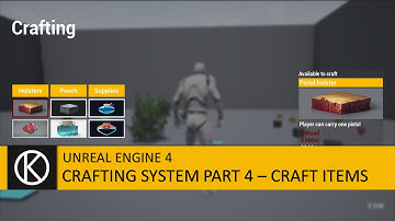Unreal Engine 4 - Crafting System Part 4 - Craft items