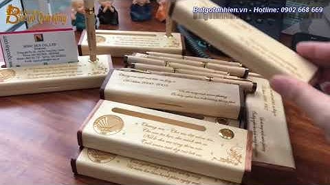 Bút gỗ, hộp nằm khắc tên, chữ ý nghĩa các ngày lễ, sinh nhật quà tặng