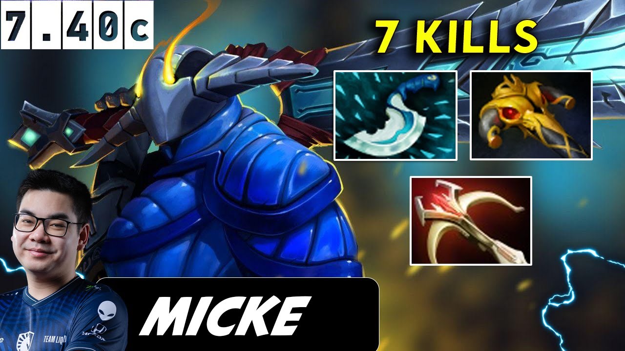 Micke Sven Safelane 7 Kills - Dota 2 Patch 7.40c Pro player Full Gameplay