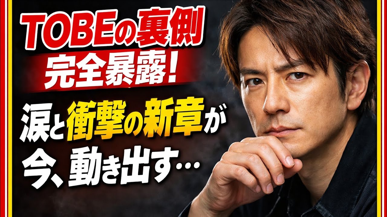 「TOBEの裏側完全暴露！涙と衝撃の新章が今、動き出す…」