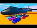 COLOR SUV Transportation on Biggest Airplane w Spiderman - Superhero 3D Animation Cartoon For Kids