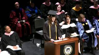 UM SMTD Commencement 2015 - Student Speaker, Honora Wood