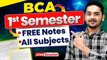 💥FREE BCA 1st Semester Notes! All BCA Subjects & Full BCA Syllabus! #bca #bcacourse #bcaadmission
