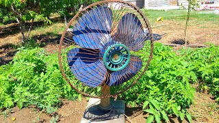 Restoration Burned 🔥  Old Table Fan || 0_100 Restoration Toshiba Table fan