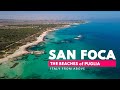 Salento  san foca beaches  puglia italy  drone footage 4k