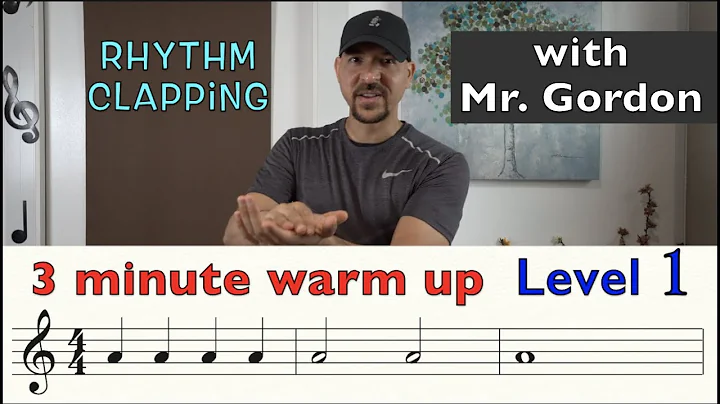HOW TO READ MUSIC - LEVEL 1 - The Basics - 3 minute Rhythm Clapping with Mr. Gordon