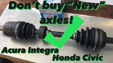Don’t buy new axles-Rebuild them! Acura Integra-Honda Civic