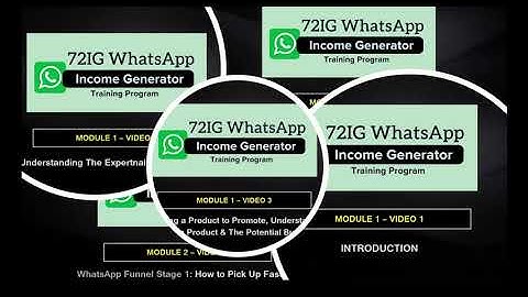 72IG WhatsApp Income Blueprint + Implementation Program